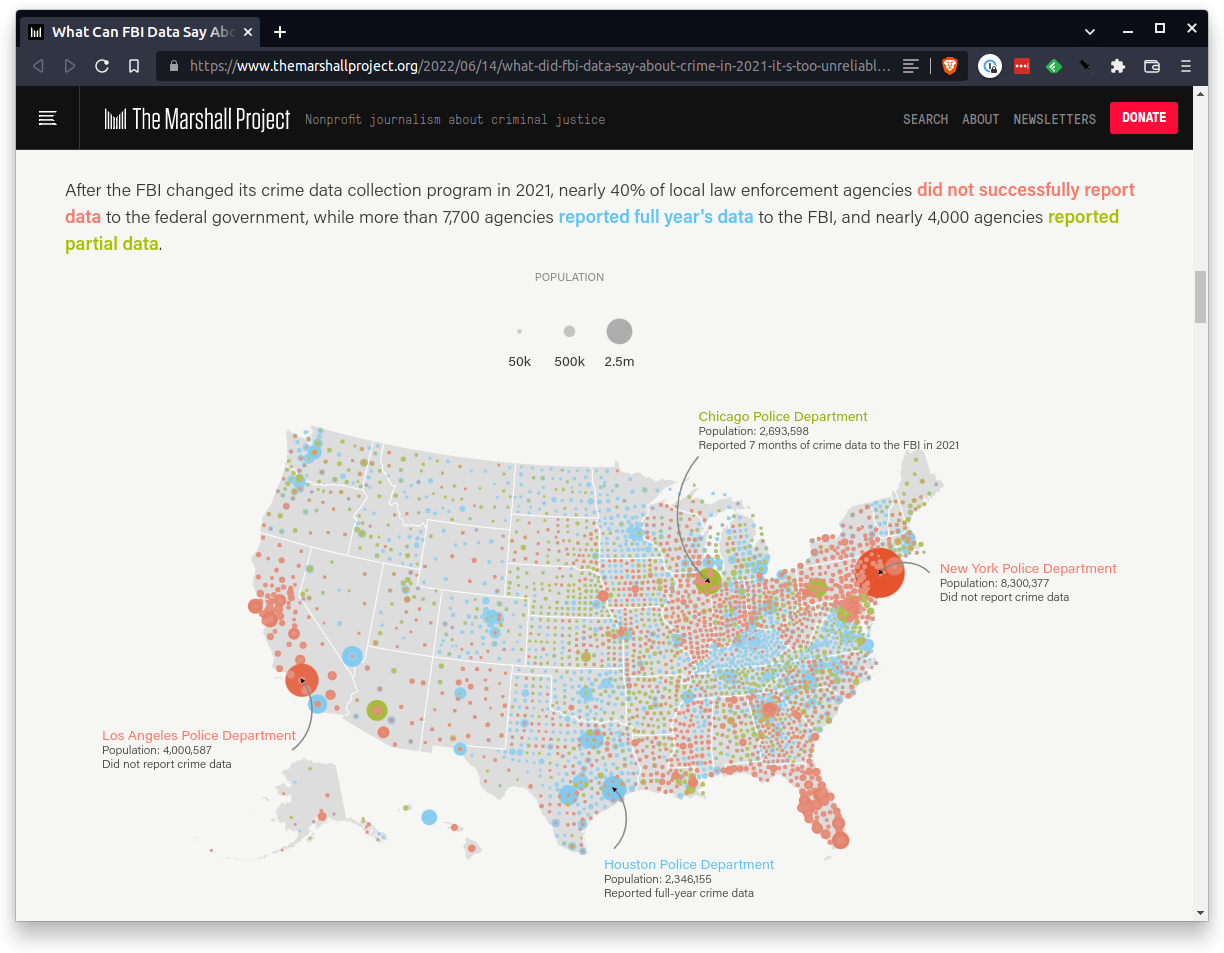 Marshall Project map