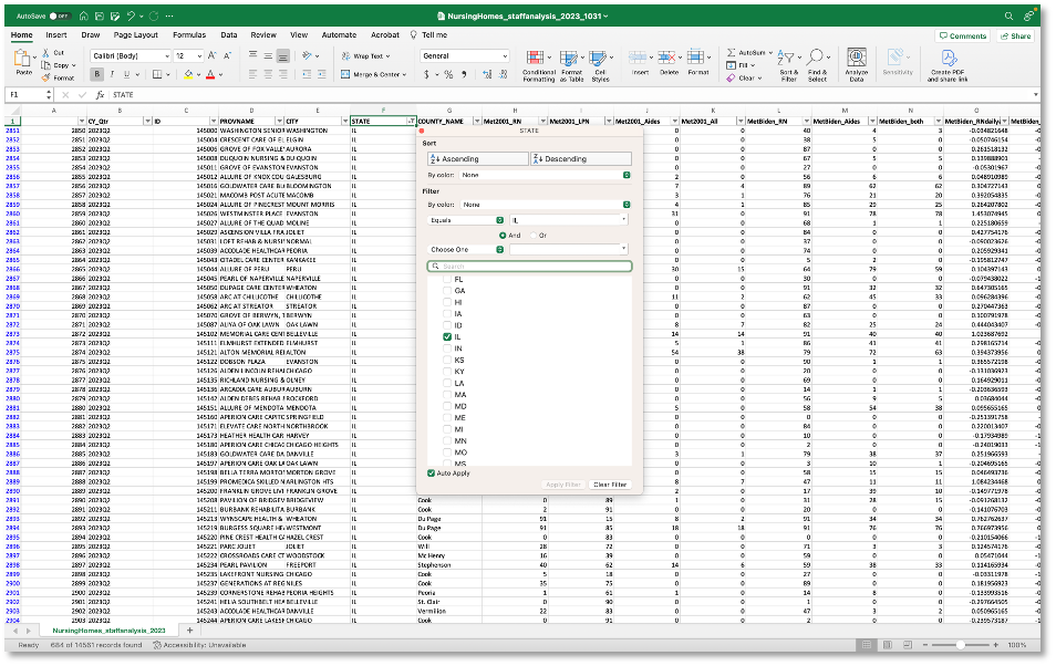 Excel Step One
